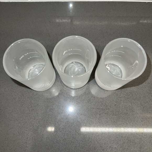 Set of 3 Jagermeister Stag Logo Frosted 4cl Shooter Double Shot Glasses - Picture 2 of 7